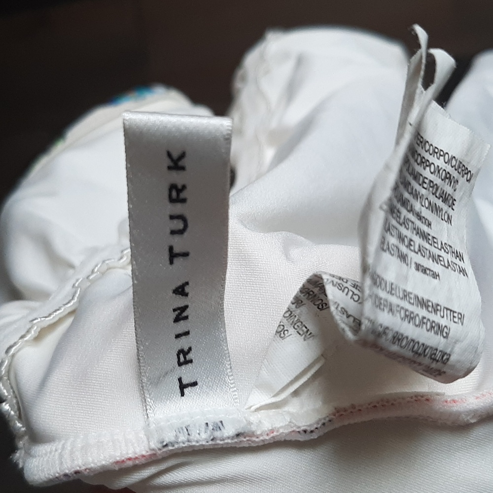Trina Turk Kasbah One Piece Lace Up Back - Picture 7 of 8